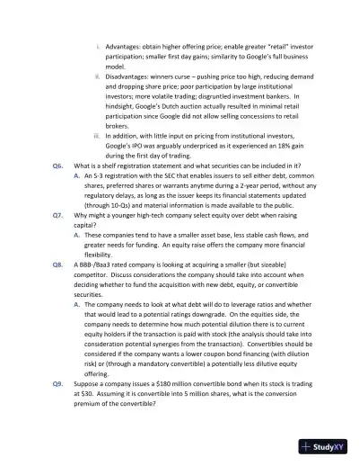 Solution Manual for Investment Banks, Hedge Funds, and Private Equity, 3rd Edition - Page 7 preview image