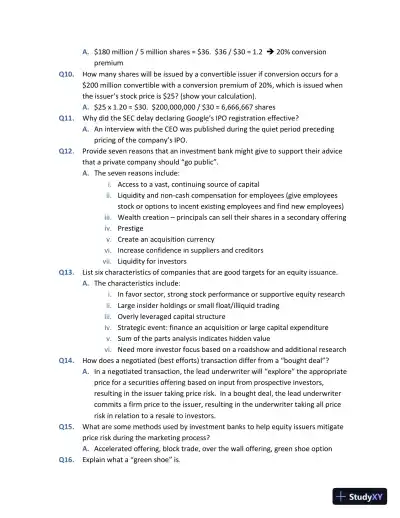 Solution Manual for Investment Banks, Hedge Funds, and Private Equity, 3rd Edition - Page 8 preview image
