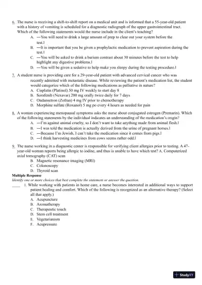Test Bank for Pharmacology Clear and Simple A Guide to Drug Classifications and Dosage Calculations, 4th Edition (Chapters 1-20) - Page 4 preview image