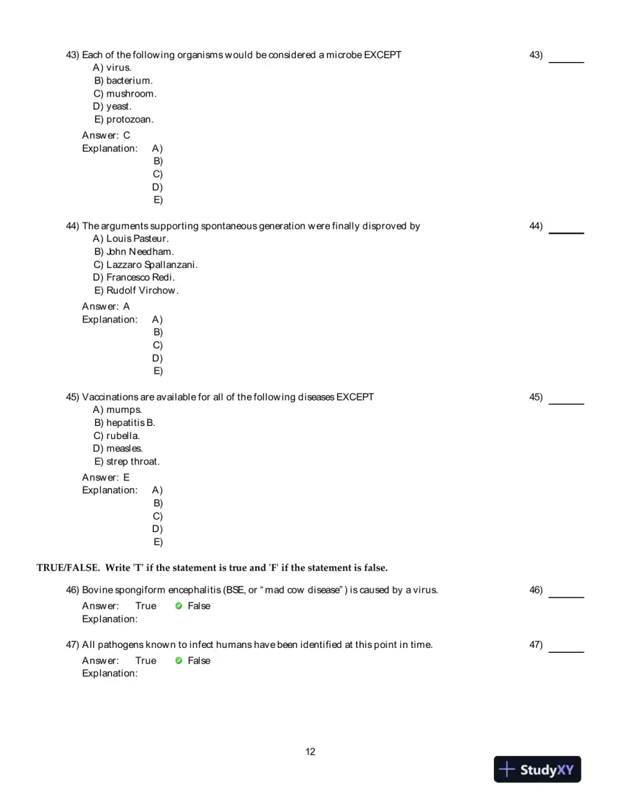Microbiology: An Introduction, 11th Edition Test Bank, page 13