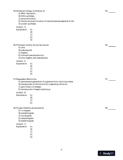 Microbiology: An Introduction, 11th Edition Test Bank - Page 6 preview image