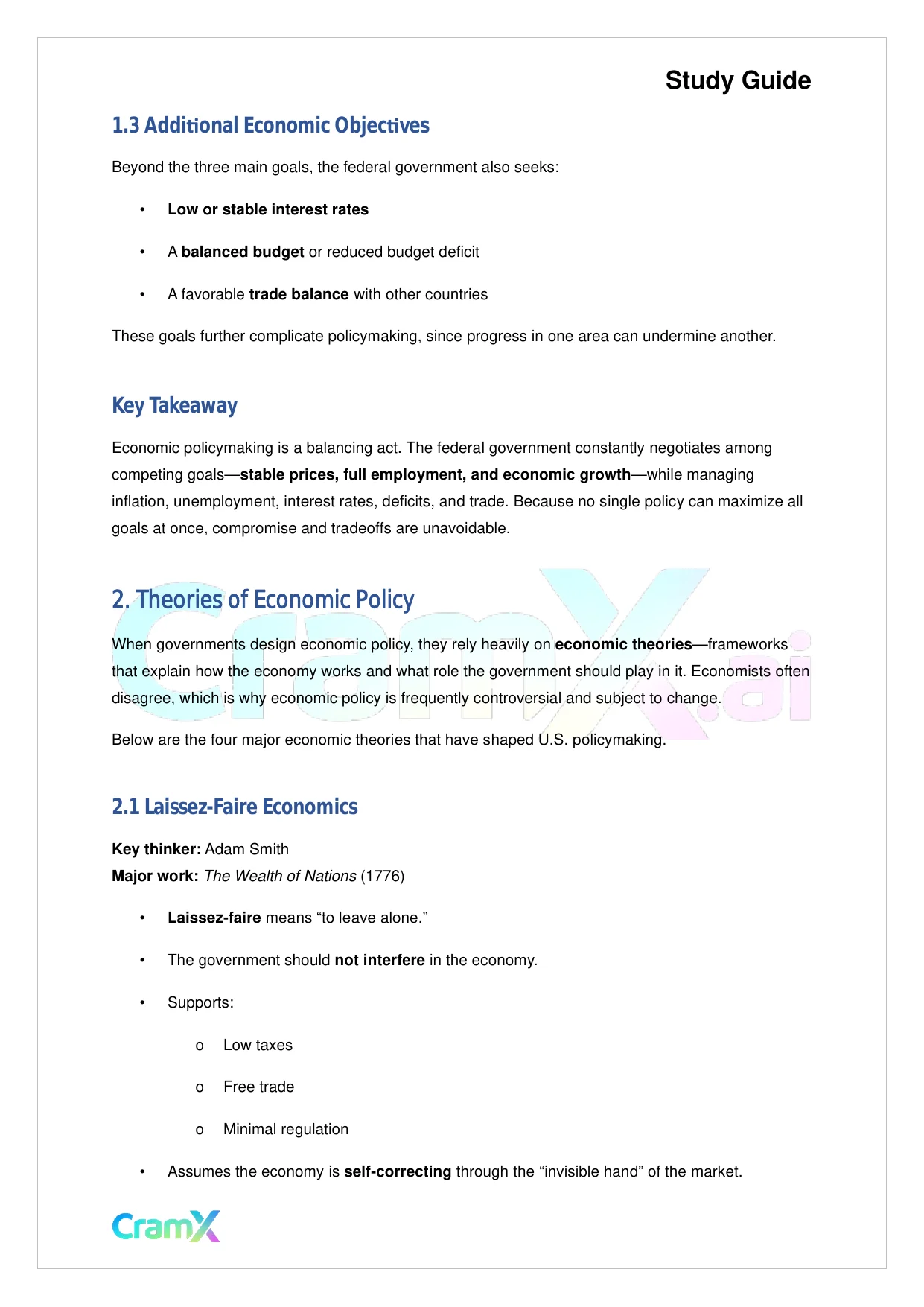 American Government - Economic Policy - Page 3 preview image