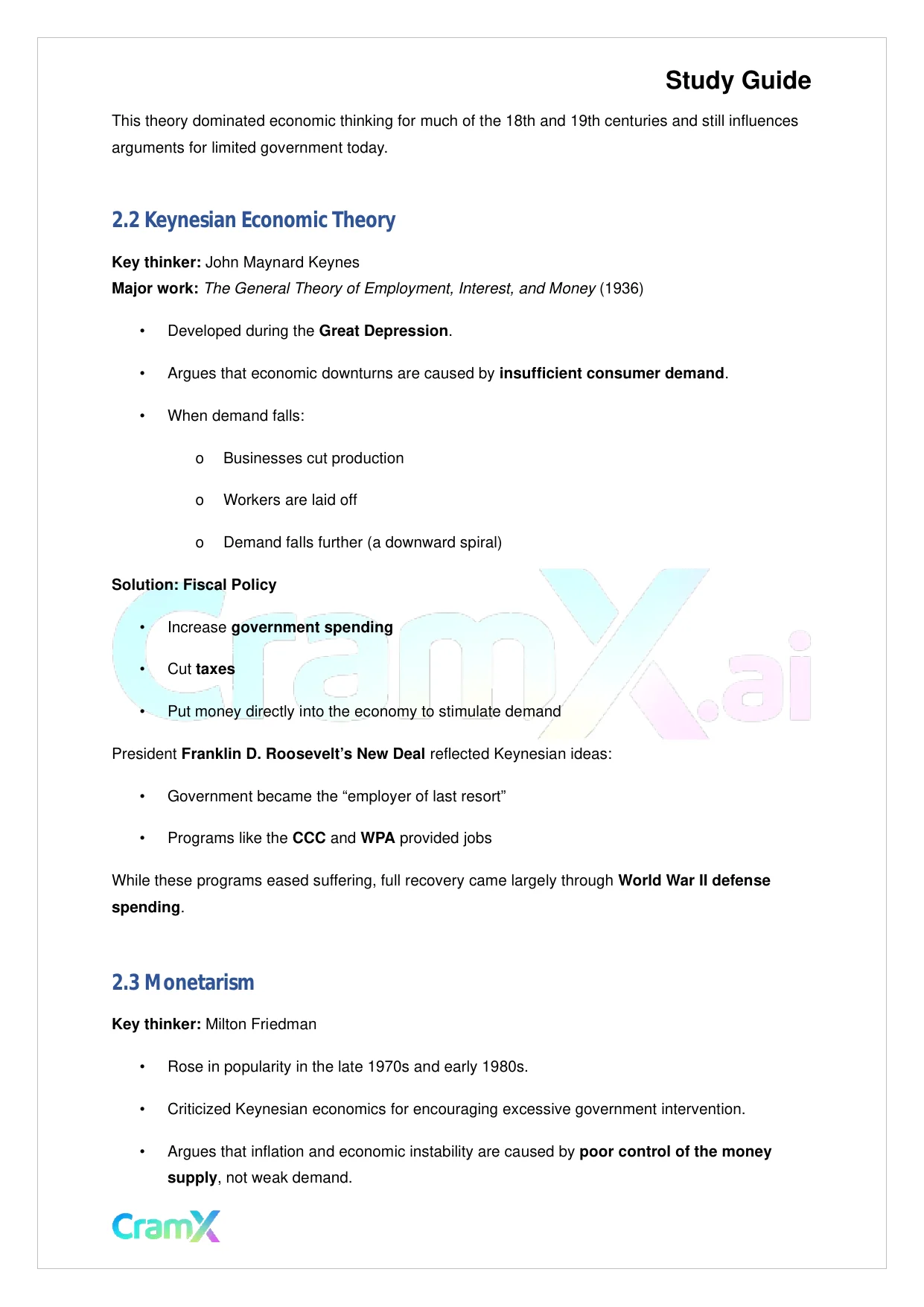 American Government - Economic Policy - Page 4 preview image
