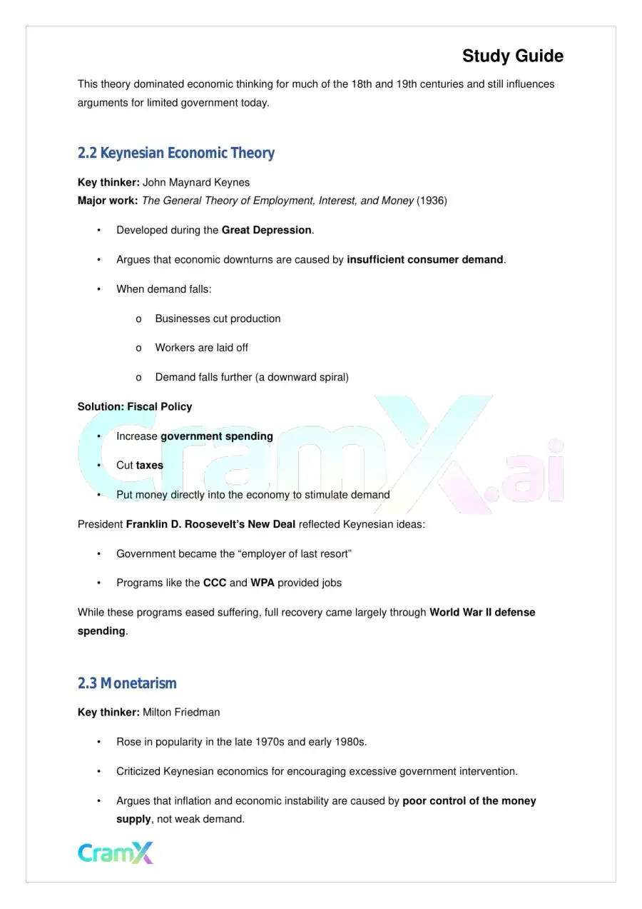 American Government - Economic Policy, page 4