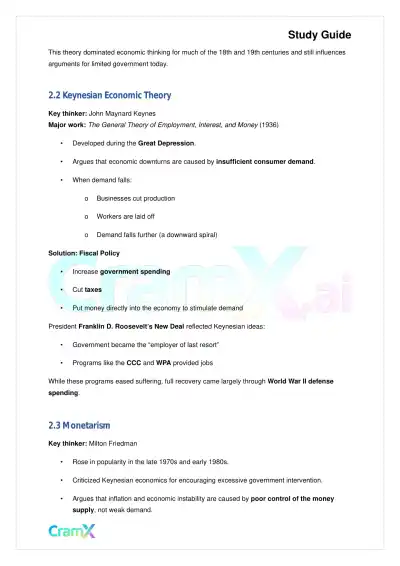 American Government - Economic Policy - Page 4 preview image