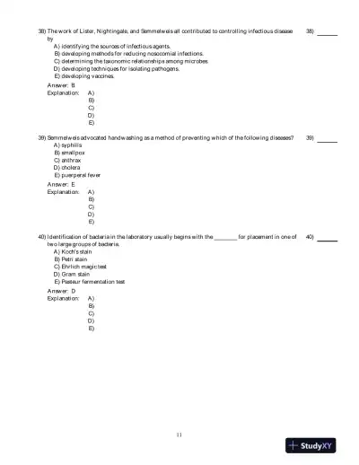 Microbiology With Diseases By Taxonomy, 4th Edition Test Bank - Page 12 preview image