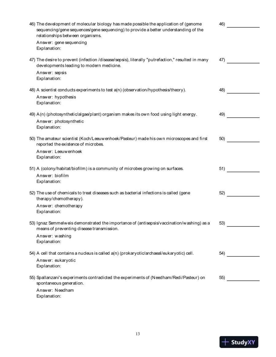 Microbiology With Diseases By Taxonomy, 4th Edition Test Bank, page 14