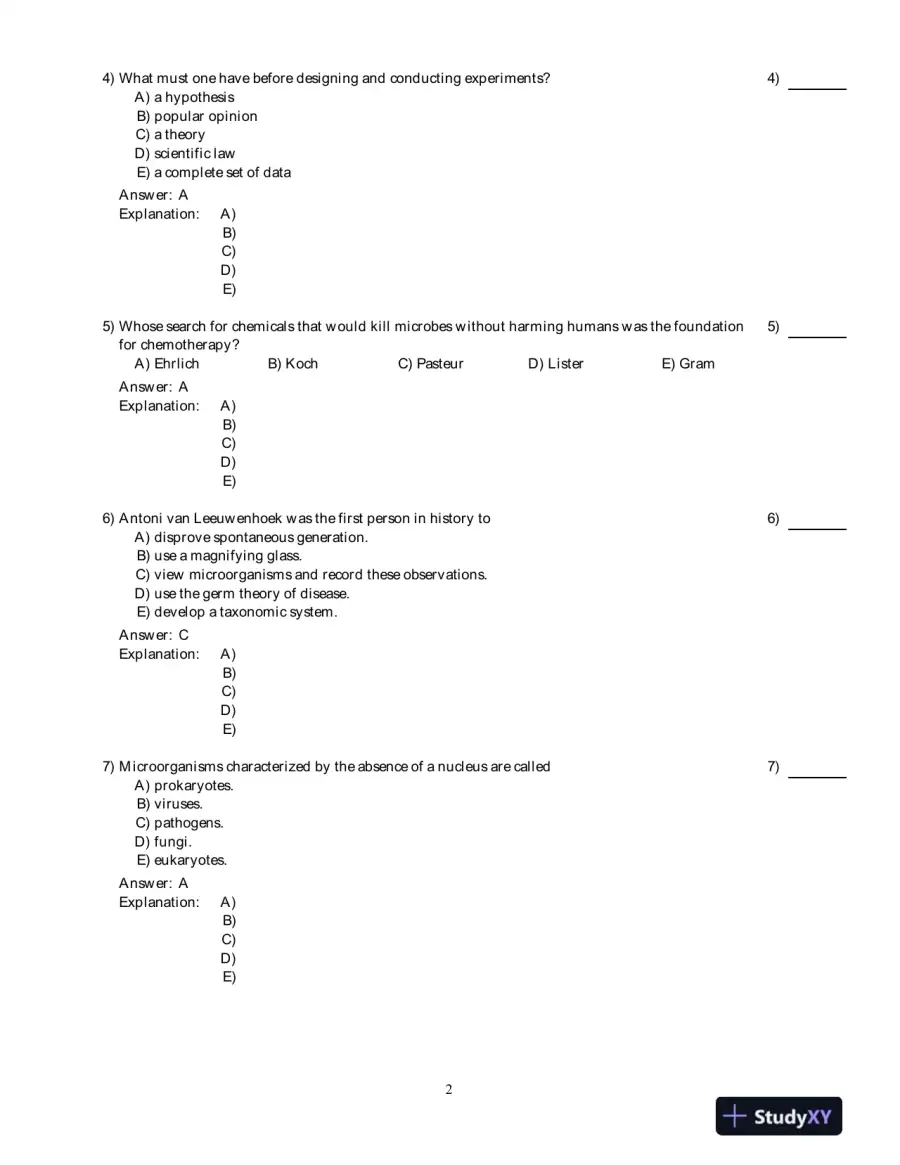 Microbiology With Diseases By Taxonomy, 4th Edition Test Bank, page 3
