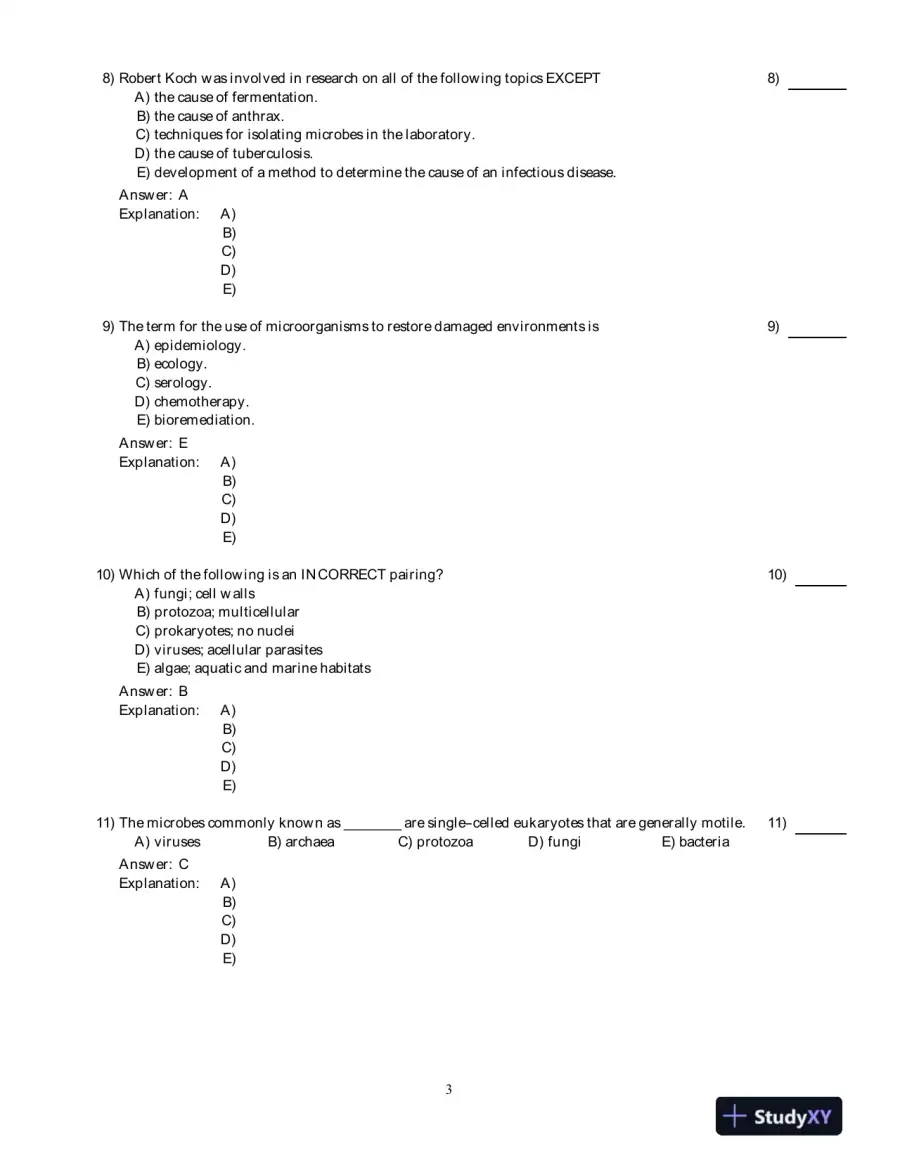 Microbiology With Diseases By Taxonomy, 4th Edition Test Bank, page 4