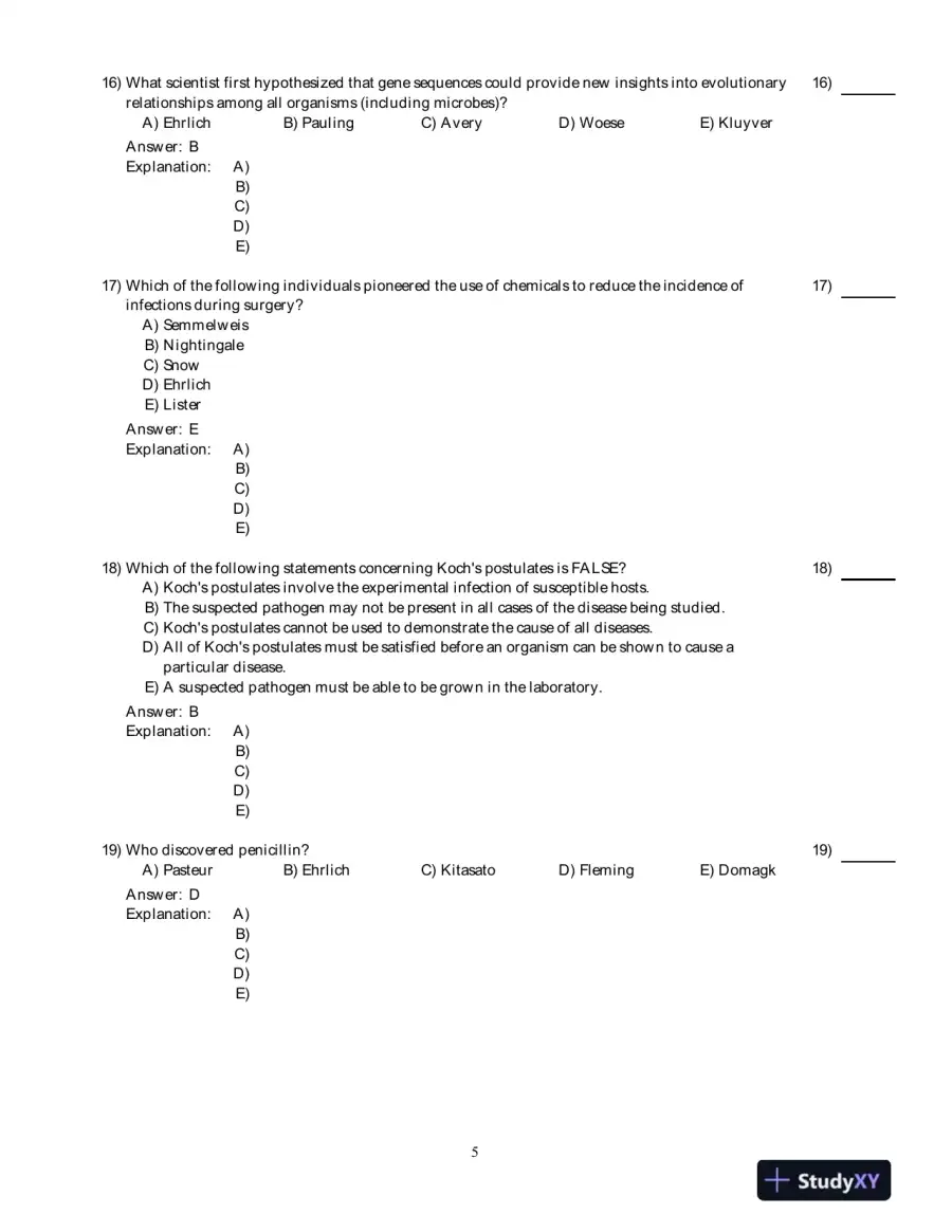 Microbiology With Diseases By Taxonomy, 4th Edition Test Bank, page 6
