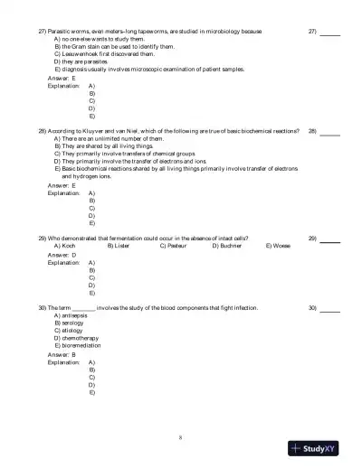 Microbiology With Diseases By Taxonomy, 4th Edition Test Bank - Page 9 preview image