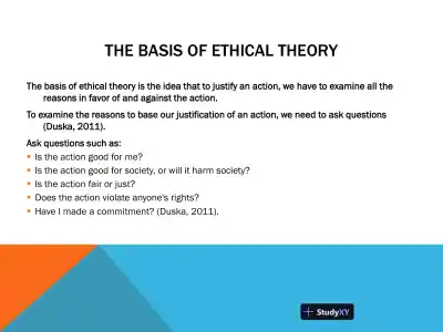 Ethical Behavior And Theory In Accounting - Page 6 preview image