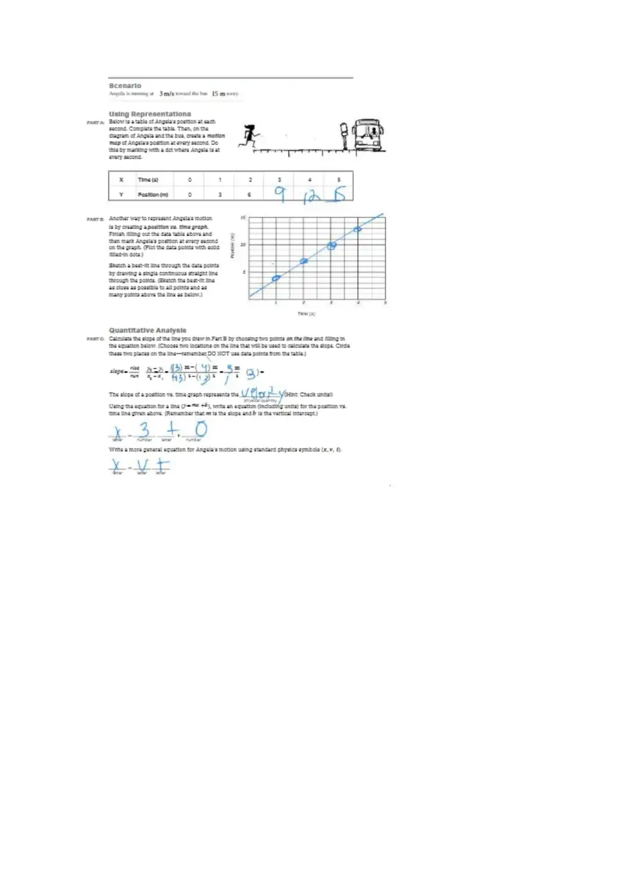 AP Physics 1 Workbook  Unit 1 Kinematics Displacem, page 3