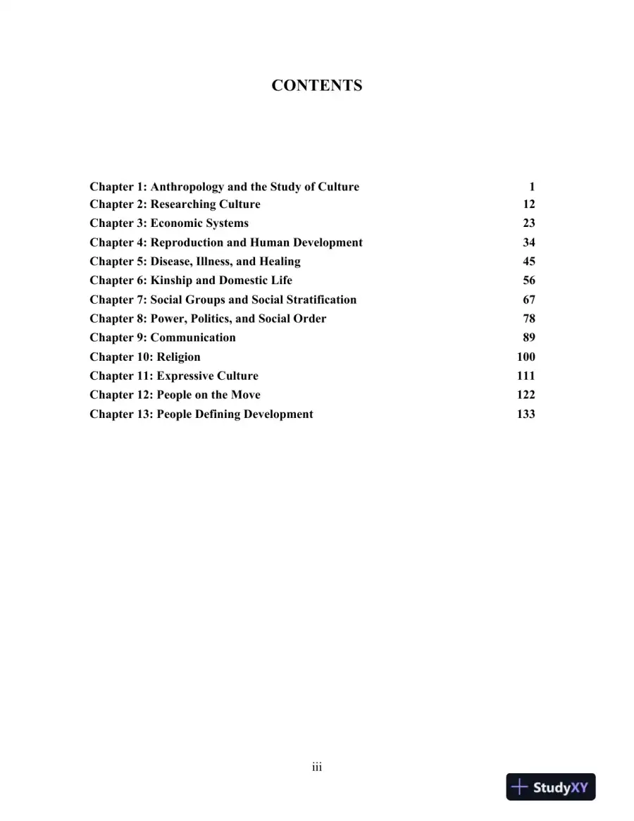 Test Bank for Cultural Anthropology in a Globalizing World, 4th Edition, page 3