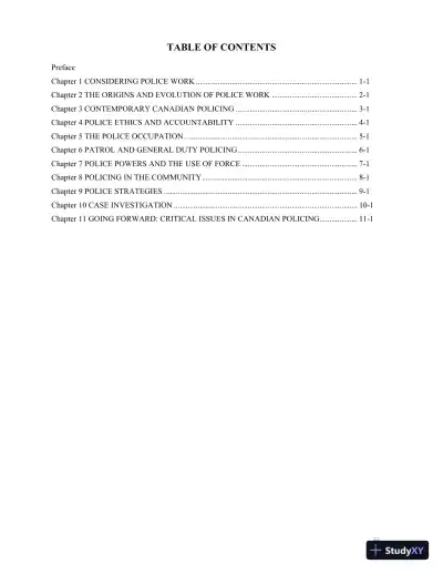 Canadian Police Work 4th Edition Test Bank - Page 3 preview image