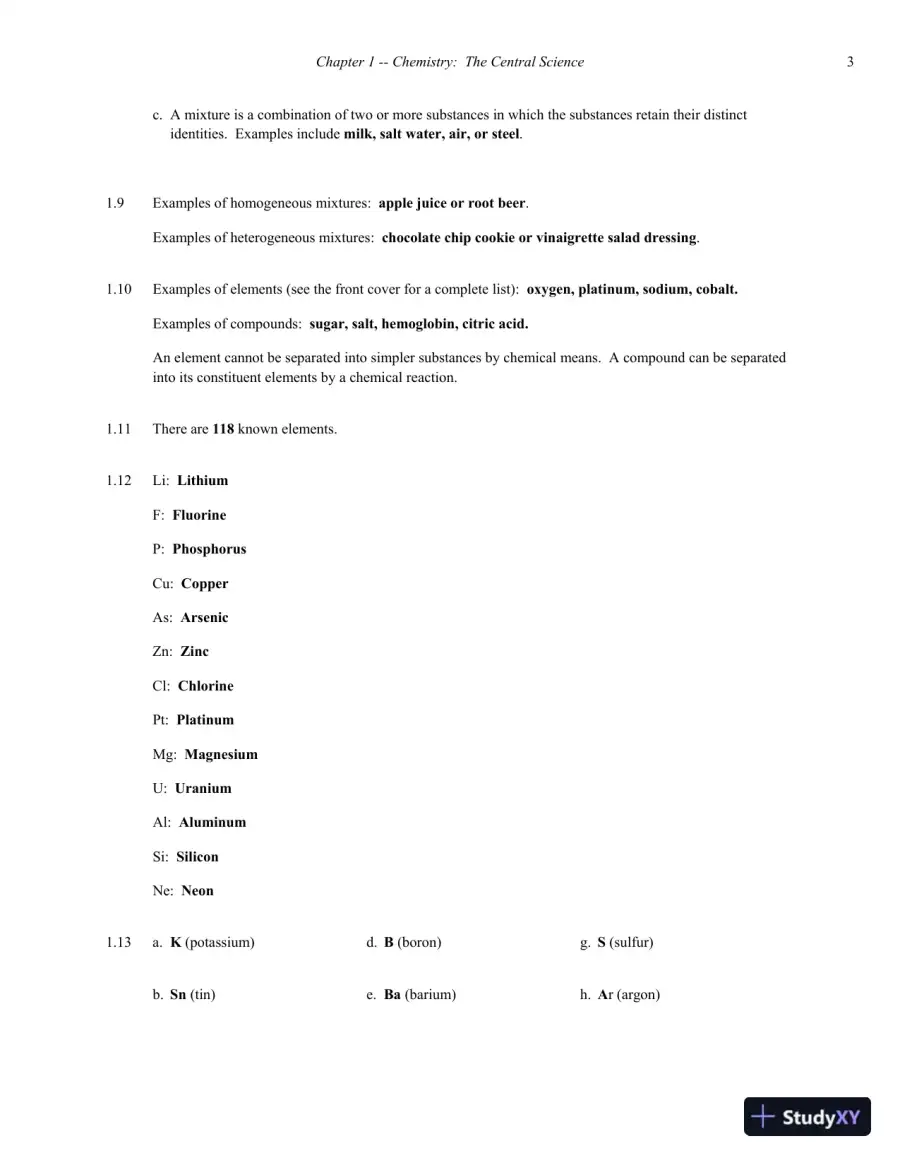 Chemistry 4th Edition Solution Manual, page 4