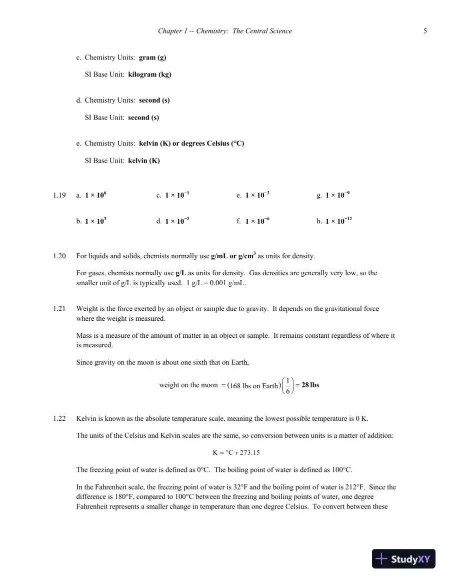 Chemistry 4th Edition Solution Manual, page 6