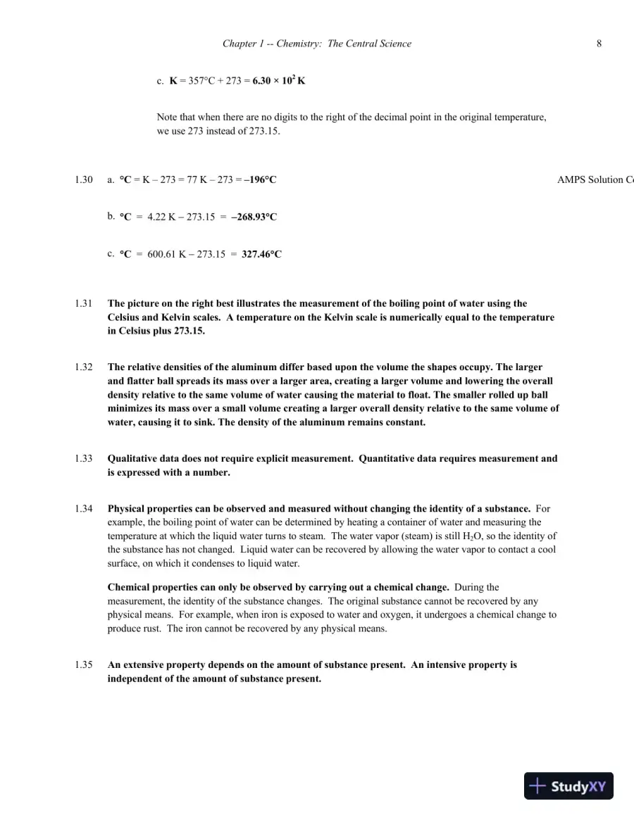 Chemistry 4th Edition Solution Manual, page 9