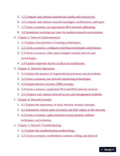 CompTIA Network+ Practice Tests: Exam N10-009 (2024) - Page 4 preview image