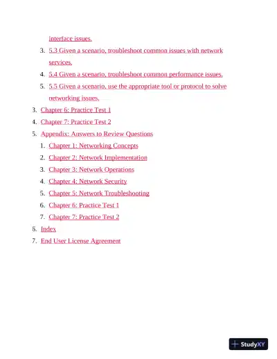 CompTIA Network+ Practice Tests: Exam N10-009 (2024) - Page 5 preview image