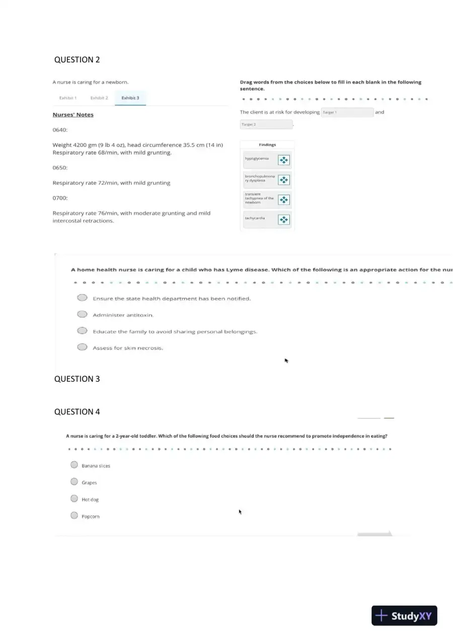 2023 ATI PN Proctored Exam with Answers (47 Solved Questions), page 3