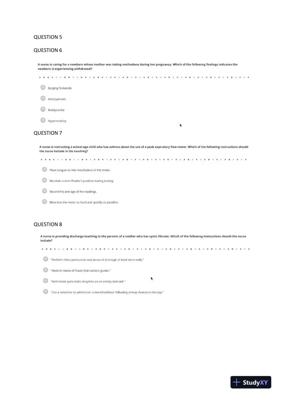 2023 ATI PN Proctored Exam with Answers (47 Solved Questions), page 4