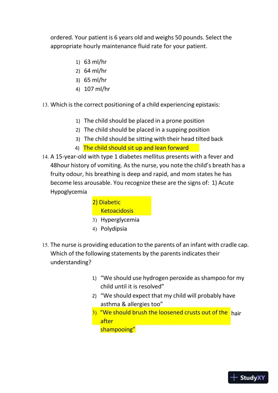 2023 ATI PN Proctored Exam with Answers (47 Solved Questions), page 6