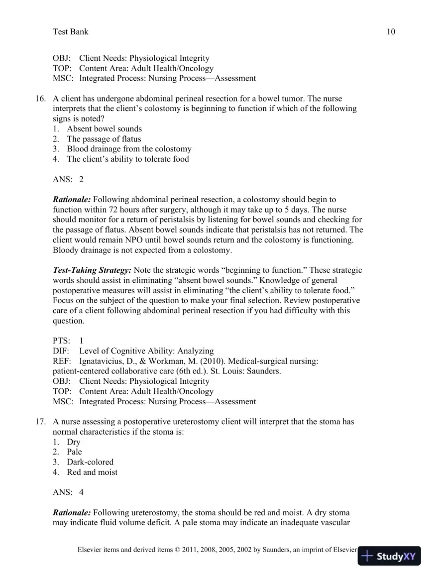 Saunders Comprehensive Review for the NCLEX-RN Examination, 5th Edition Test Bank, page 11