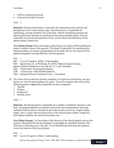 Saunders Comprehensive Review for the NCLEX-RN Examination, 5th Edition Test Bank - Page 13 preview image
