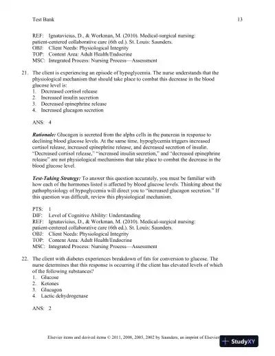 Saunders Comprehensive Review for the NCLEX-RN Examination, 5th Edition Test Bank - Page 14 preview image