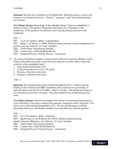 Saunders Comprehensive Review for the NCLEX-RN Examination, 5th Edition Test Bank - Page 15 preview image