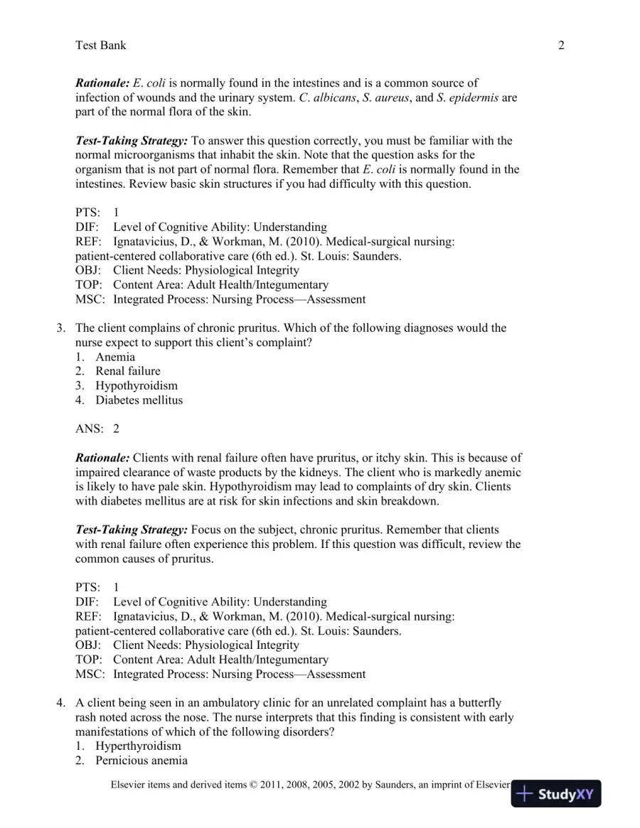 Saunders Comprehensive Review for the NCLEX-RN Examination, 5th Edition Test Bank, page 3