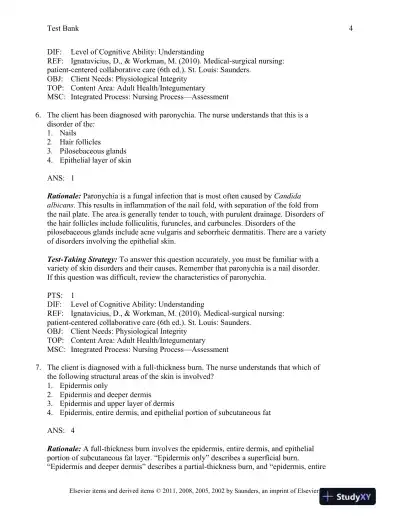 Saunders Comprehensive Review for the NCLEX-RN Examination, 5th Edition Test Bank - Page 5 preview image