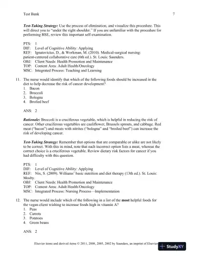 Saunders Comprehensive Review for the NCLEX-RN Examination, 5th Edition Test Bank - Page 8 preview image