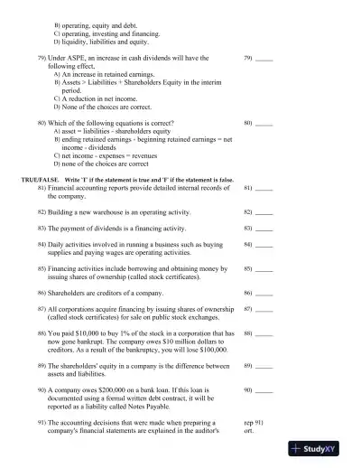 Financial Accounting 4th Canadian Edition Test Bank - Page 16 preview image