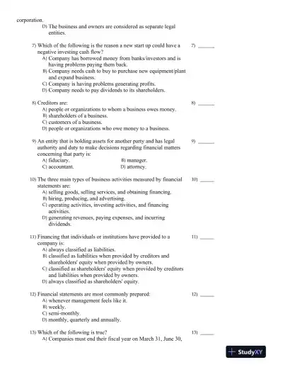 Financial Accounting 4th Canadian Edition Test Bank - Page 3 preview image
