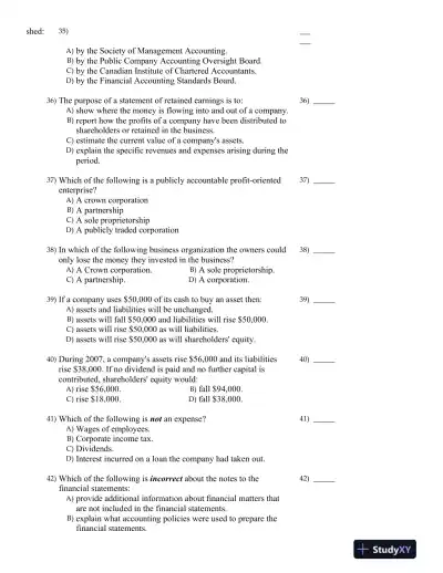 Financial Accounting 4th Canadian Edition Test Bank - Page 9 preview image