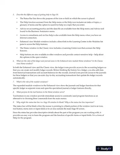 Solution Manual For Using Sage 50 Accounting 2019, 1st Edition - Page 5 preview image