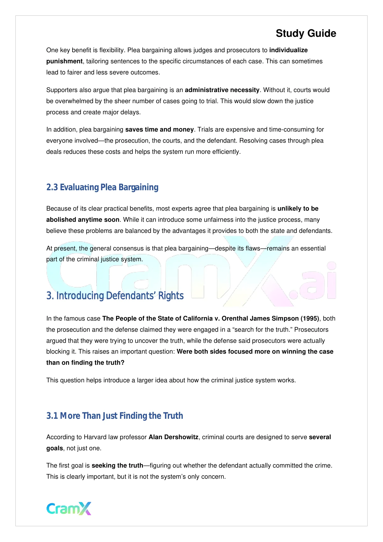 Criminal Justice - Defendants' Rights - Page 5 preview image