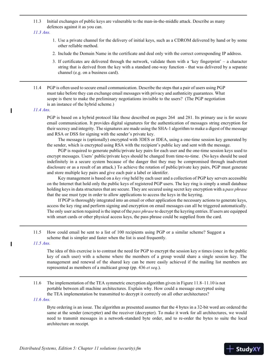 Solution Manual For Distributed Systems: Concepts And Design, 5th Edition, page 13