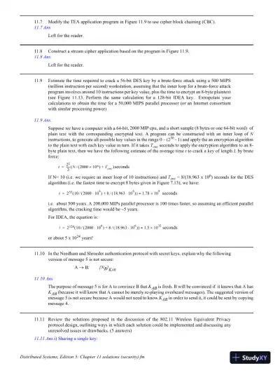 Solution Manual For Distributed Systems: Concepts And Design, 5th Edition - Page 14 preview image