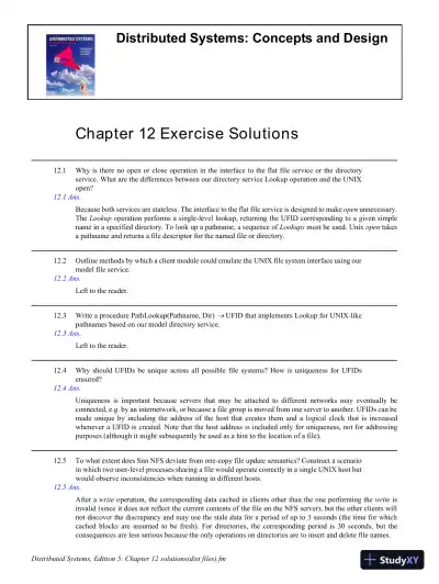 Solution Manual For Distributed Systems: Concepts And Design, 5th Edition - Page 16 preview image