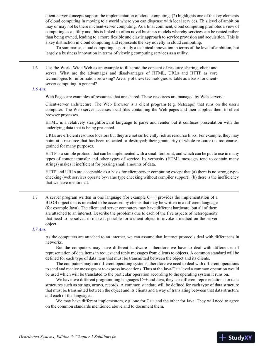 Solution Manual For Distributed Systems: Concepts And Design, 5th Edition, page 4