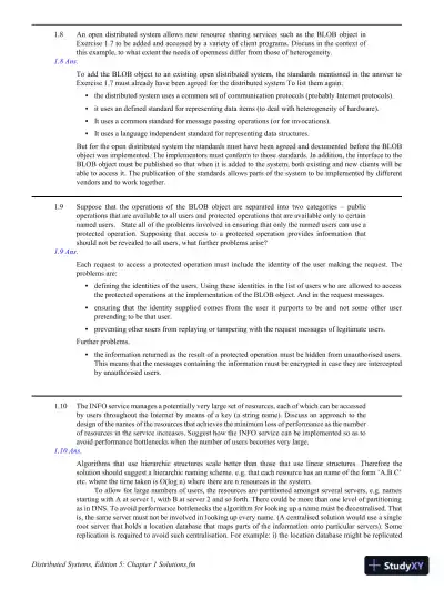 Solution Manual For Distributed Systems: Concepts And Design, 5th Edition - Page 5 preview image