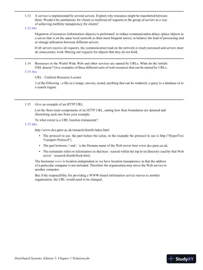 Solution Manual For Distributed Systems: Concepts And Design, 5th Edition - Page 7 preview image