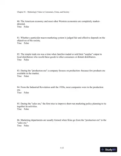 Test Bank For Basic Marketing: A Marketing Strategy Planning Approach, 18th Edition - Page 13 preview image