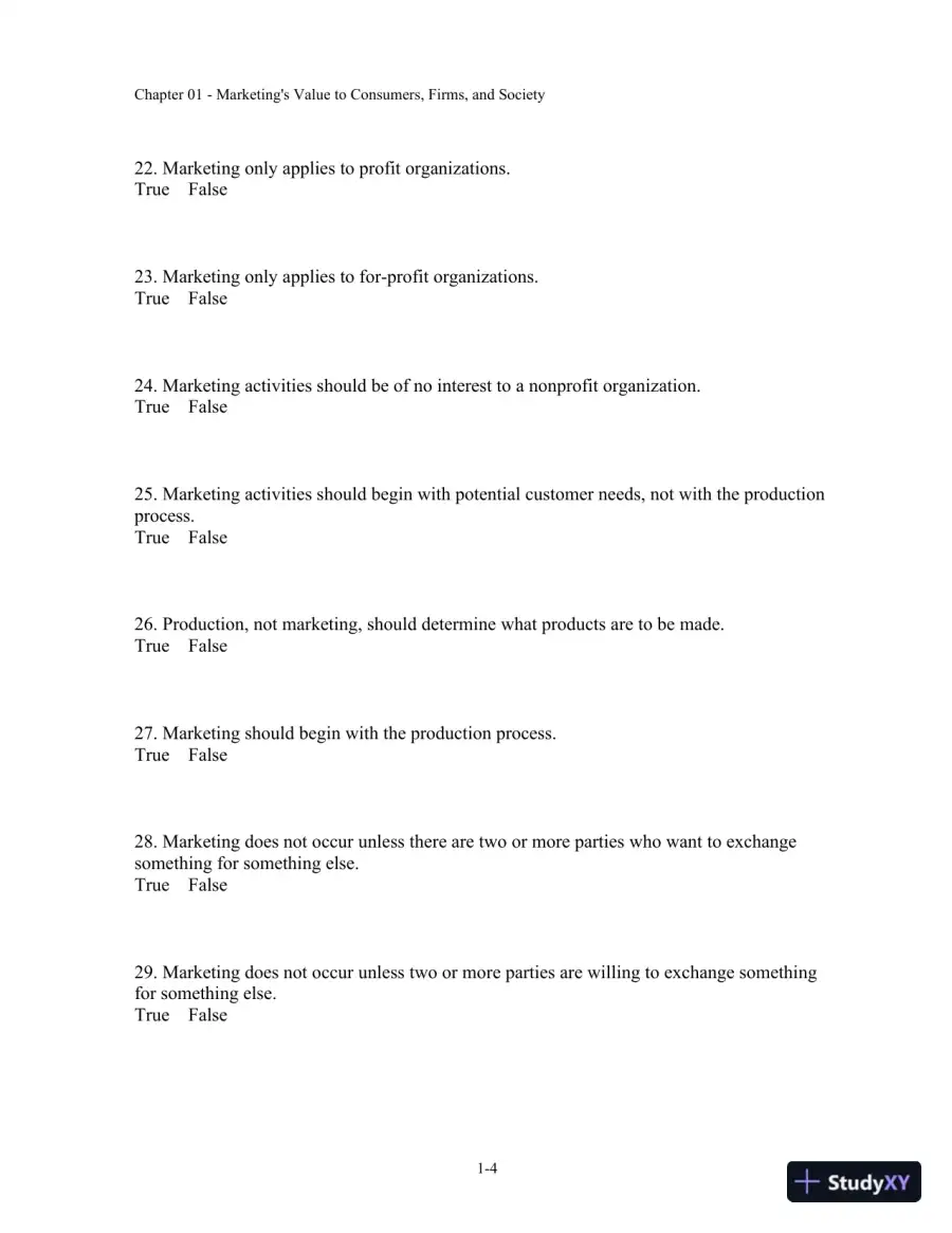 Test Bank For Basic Marketing: A Marketing Strategy Planning Approach, 18th Edition, page 5