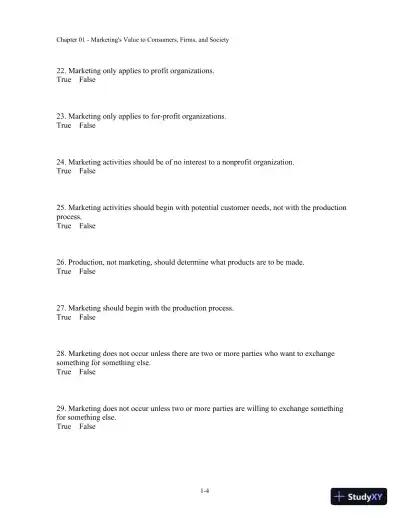 Test Bank For Basic Marketing: A Marketing Strategy Planning Approach, 18th Edition - Page 5 preview image