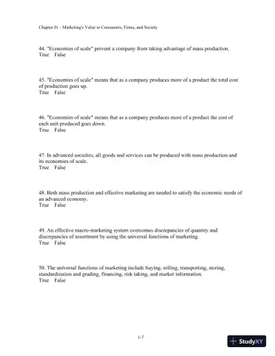 Test Bank For Basic Marketing: A Marketing Strategy Planning Approach, 18th Edition - Page 8 preview image