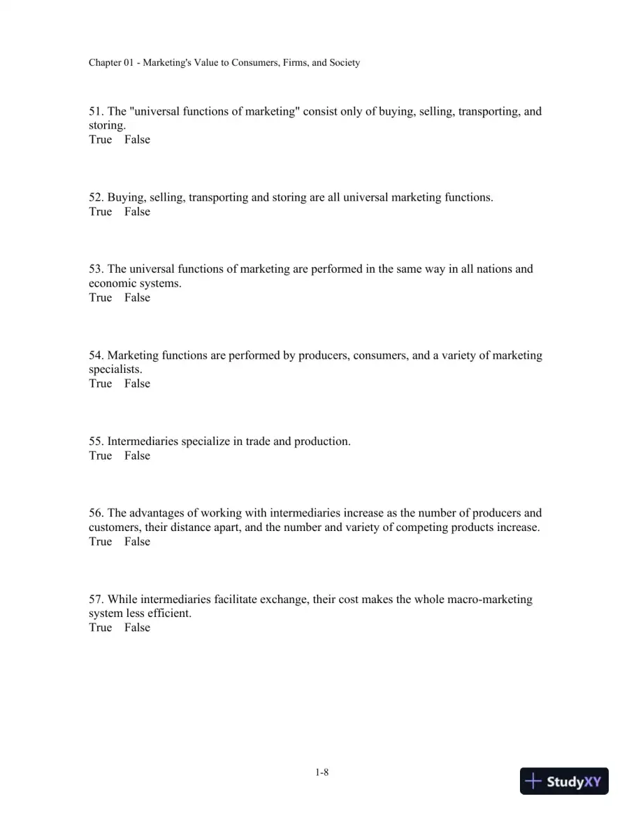 Test Bank For Basic Marketing: A Marketing Strategy Planning Approach, 18th Edition, page 9
